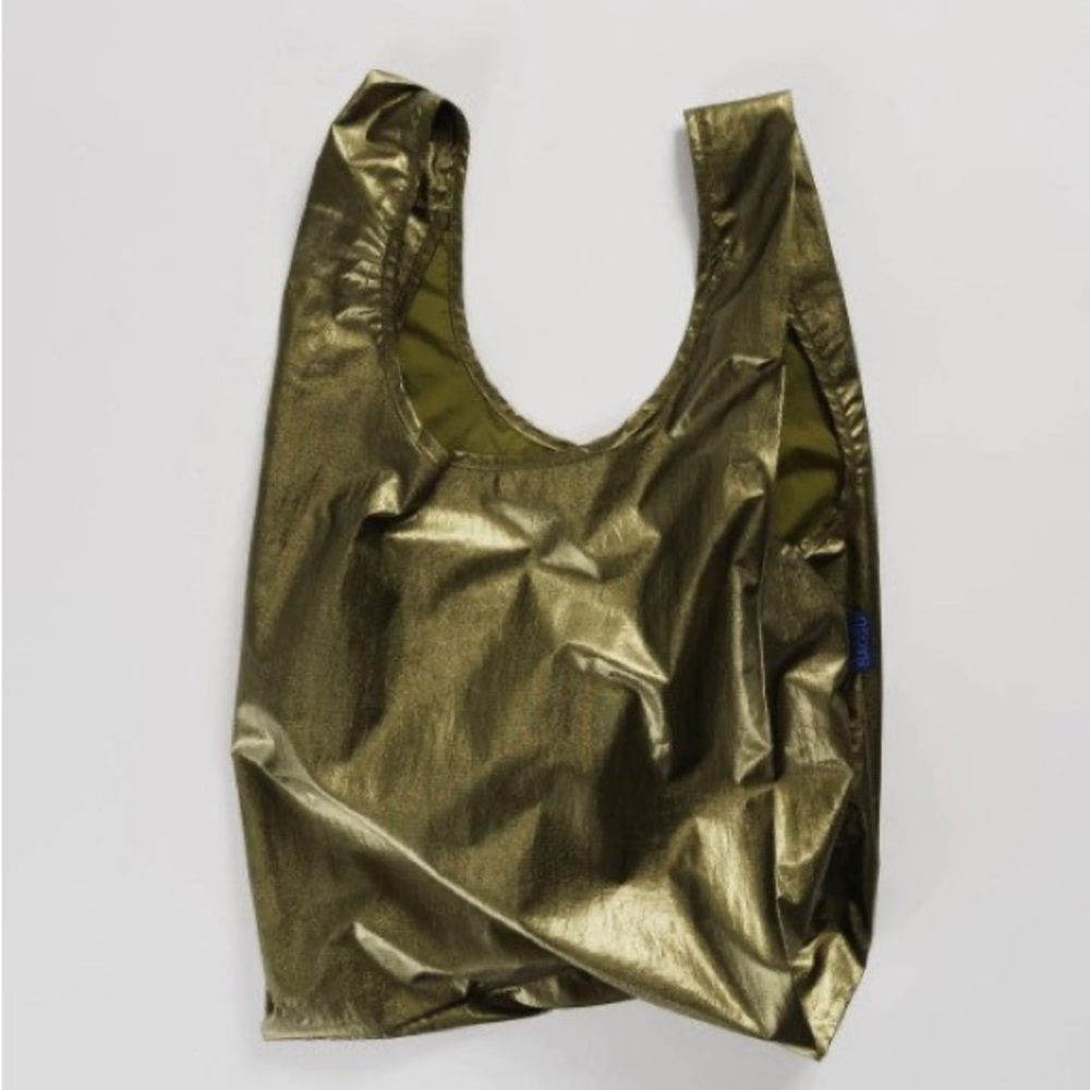 Baggu Standard Reusable Bag in Brass Metalic